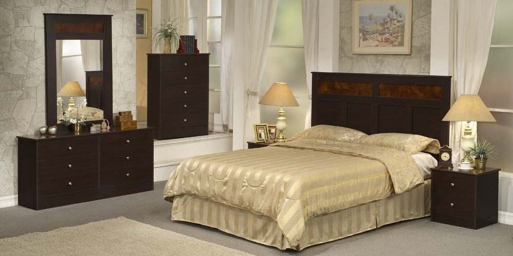 ANGELINA Queen Bedroom Set Mocha Color Code A3106BRP